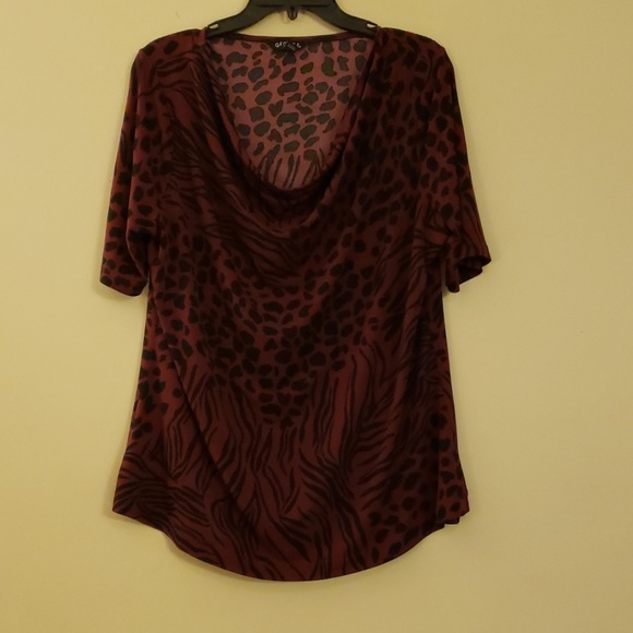 George Tops - George Animal Print Blouse